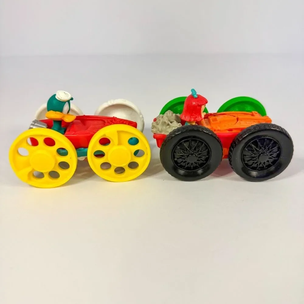 1990 McDonalds Complete Set 4 Tiny Toons Flip Cars Happy Meal Toys | 90s Looney